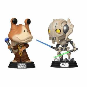 Star Wars: The Clone Wars Pack de 2 POP! Vinyl Figuras Cabezón Jar Jar Binks vs. General Grievous 9 cm