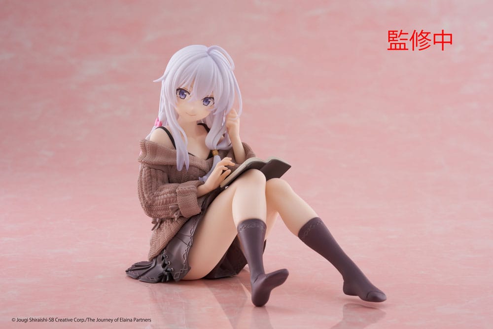 Wandering Witch: The Journey of Elaina Estatua PVC Desktop Cute Figure Elaina Casual Clothes Ver. 13 cm