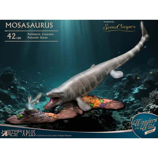 Wonders of the Wild Estatua Mosasaurus (DX) 42 cm