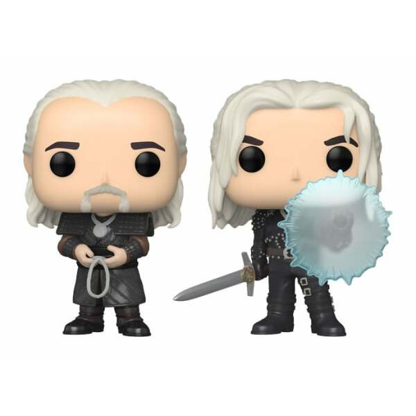 The Witcher Pack de 2 POP! Television Vinyl Figuras Geralt & Vesemir 9 cm