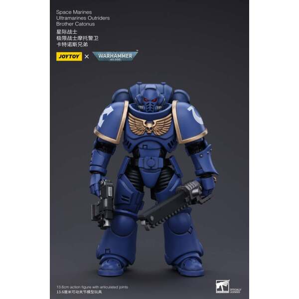 Warhammer 40k Figura 1/18 Space Marines Ultramarines Outriders Brother Catonus 14 cm