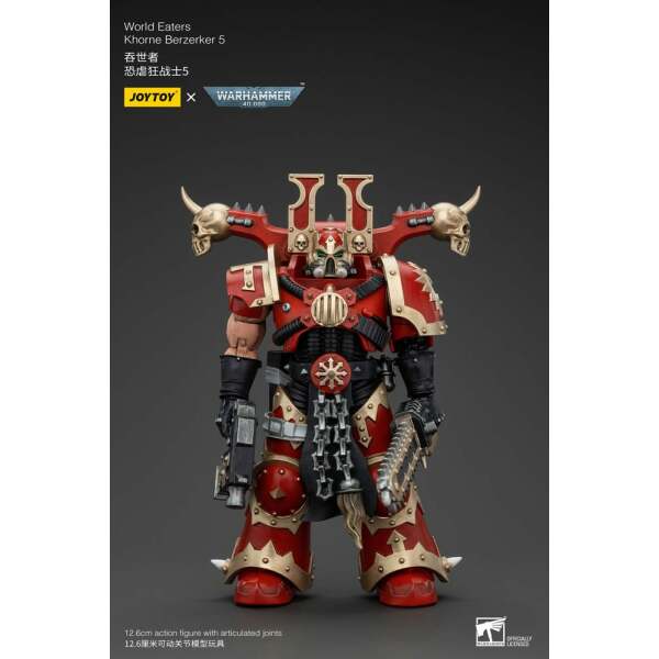 Warhammer 40k Figura 1/18 World Eaters Khorne Berzerker 5 13 cm