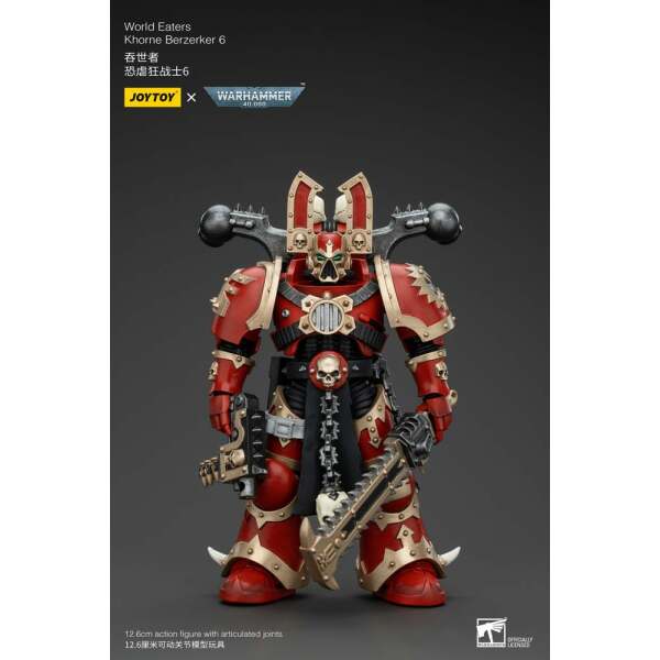 Warhammer 40k Figura 1/18 World Eaters Khorne Berzerker 6 13 cm