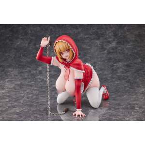 Original Character Estatua PVC 1/5 Little Red Riding Hood And The Wolf Girl Little Red Riding Hood 21 cm