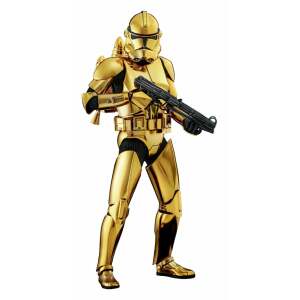 Star Wars Figura 1/6 Clone Trooper (Gold Chrome Version) Exclusive 30 cm