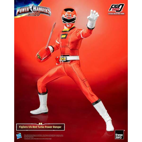 Power Rangers Turbo Figura FigZero 1/6 Red Turbo Power Ranger 30 cm