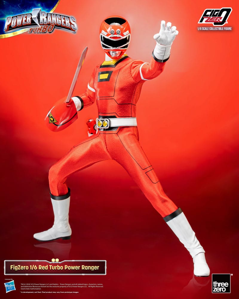 Power Rangers Turbo Figura FigZero 1/6 Red Turbo Power Ranger 30 cm