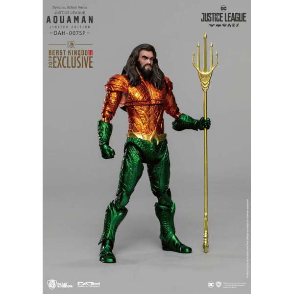 Justice League Figura Dynamic 8ction Heroes 1/9 Aquaman Comic Color Ver. 20 cm