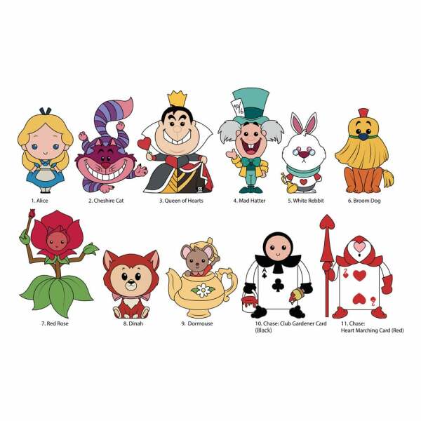 Alice In Wonderland Colgantes PVC 3D Series 2 Expositor (24)