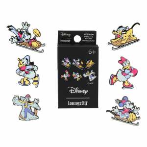 Disney by Loungefly Chapas esmaltadas Blind Box Mickey and friends Winter Wonderland Surtido (12)