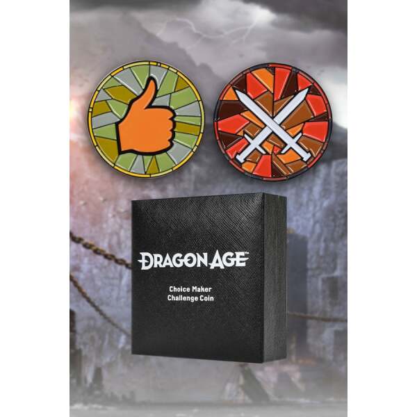 Dragon Age moneda Choice Maker Challenge Coin