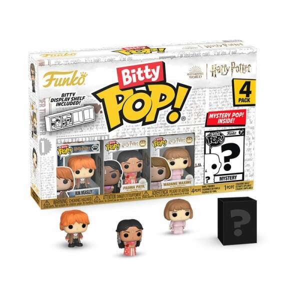 Harry Potter y el cáliz de fuego Pack de 4 Figuras Bitty POP! Vinyl Ron 2,5 cm