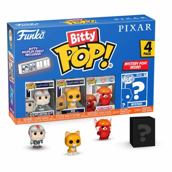 Pixar Pack de 4 Figuras Bitty POP! Vinyl Lightyear 2,5 cm