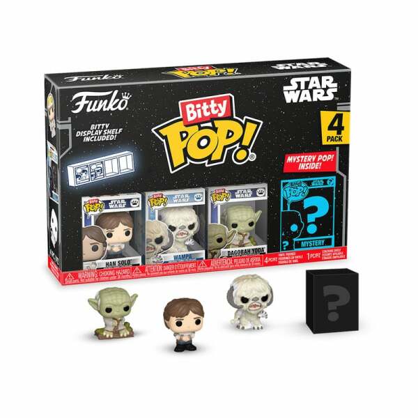 Star Wars Pack de 4 Figuras Bitty POP! Vinyl Han 2,5 cm