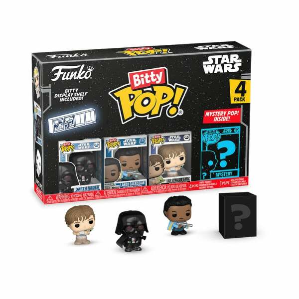 Star Wars Pack de 4 Figuras Bitty POP! Vinyl Vader 2,5 cm