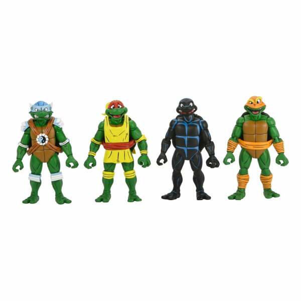 Tortugas Ninja (Archie Comics) Figuras Paquete de 4 Stump Wrestling Turtles 18 cm