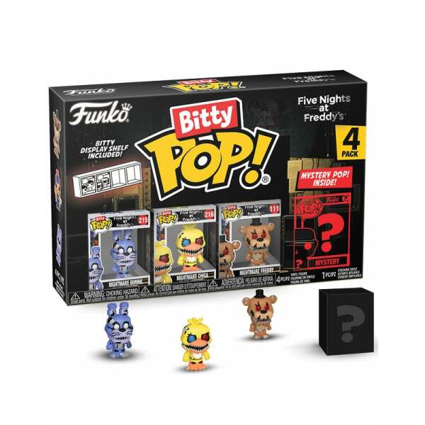 Five Nights at Freddy’s Display de 12 Pack de 4 Figuras Bitty POP! Vinyl 2,5 cm