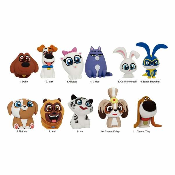 La vida secreta de las mascotas  Colgantes PVC 3D  Series 1 Expositor (24)