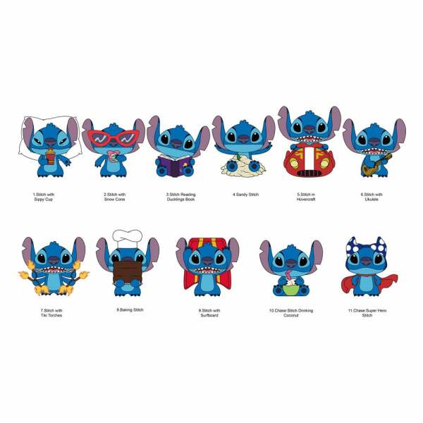 Lilo & Stitch Colgantes PVC 3D Series 7 Expositor (24)