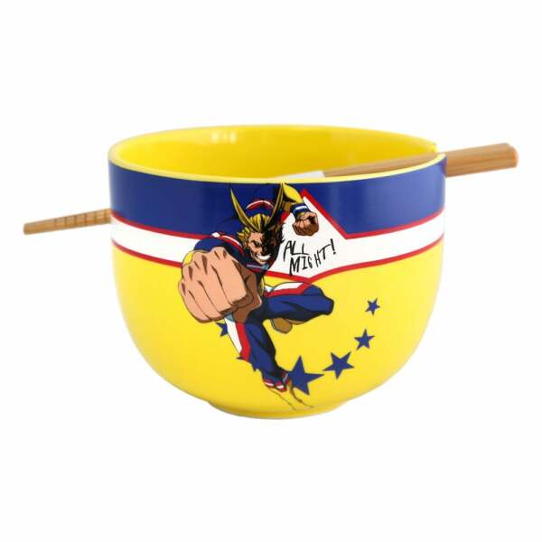 My Hero Academia Bol para Ramen con Palillos All Might 414 ml