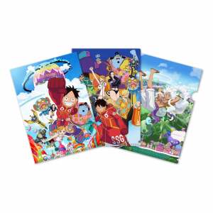 One Piece Set de 3 Fundas transparentes Egghead Saga