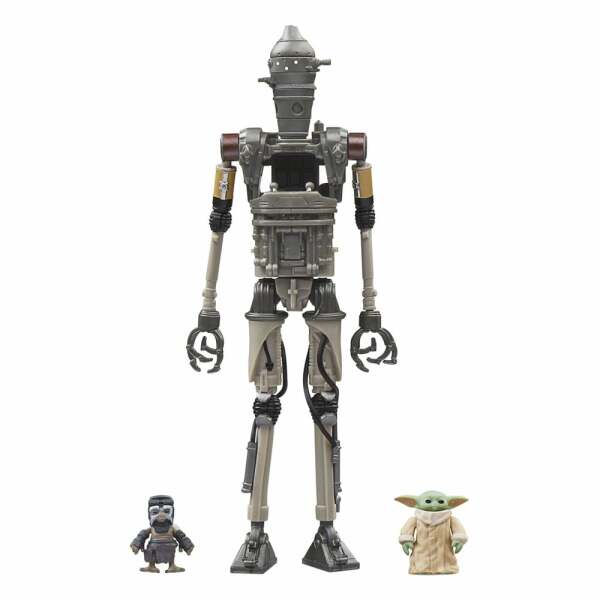 Star Wars: The Mandalorian Vintage Collection Pack de 3 Figuras IG-12, Grogu & Anzellan 10 cm