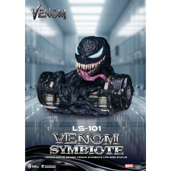 Venom Estatua tamaño real Movie Series Venom Symbiote 24 cm