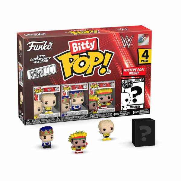 WWE Pack de 4 Figuras Bitty POP! Vinyl Dusty Rhodes 2,5 cm