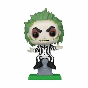 Beetlejuice Figura POP! Plus Movies Vinyl Beetlejuice w/tombstone 9 cm