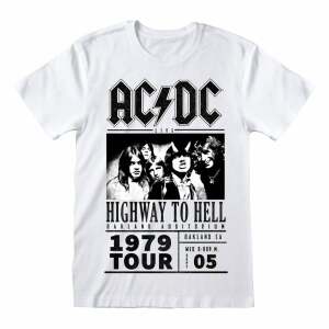 AC/DC Camiseta Highway To Hell 1979 Tour White talla L