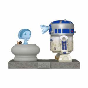 Star Wars POP! Deluxe Vinyl Figura R2D2 w/Leia 9 cm