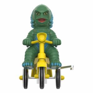 Universal Monsters Figura Super Cycles La criatura de la laguna negra (Dark Green with Yellow Trike) 13 cm